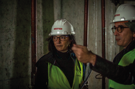 Elvira Fortunato visita as novas instalações da ESTG