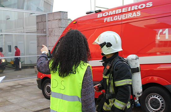 Simulacro de Emergência na ESTG