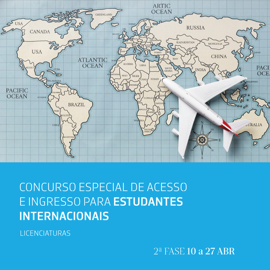 Candidaturas para Estudantes Internacionais 2026/27 – 2ª fase