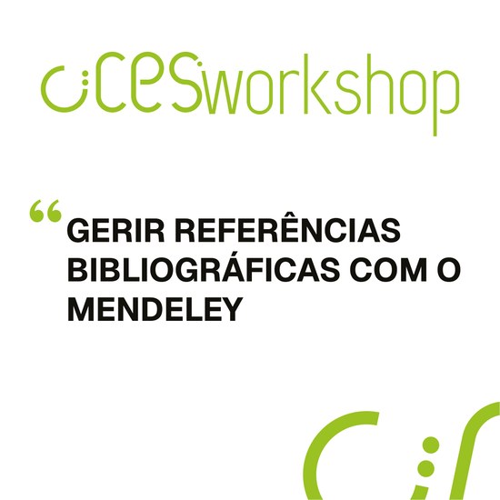CIICESI Workshop | Gerir referências Bibliográficas com o Mendeley