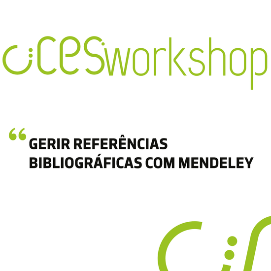 CIICESI Workshop | Referências Bibliográficas com o Mendeley