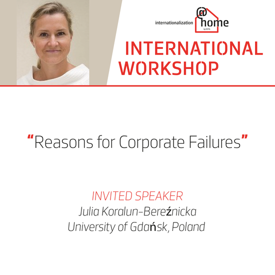 International Workshop | Reasons for Corporate Failures