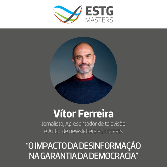 Jornalista Victor Ferreira é o Keynote Speaker do ESTG Masters 2026