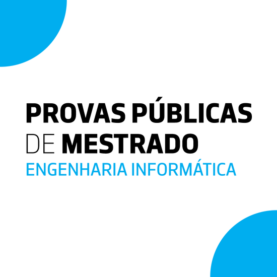 Provas Públicas de Mestrado | MEI