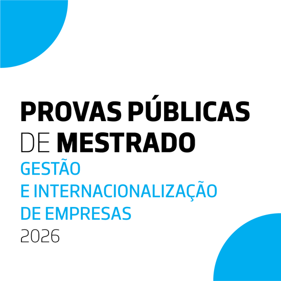 Provas Públicas de Mestrado | MGIE