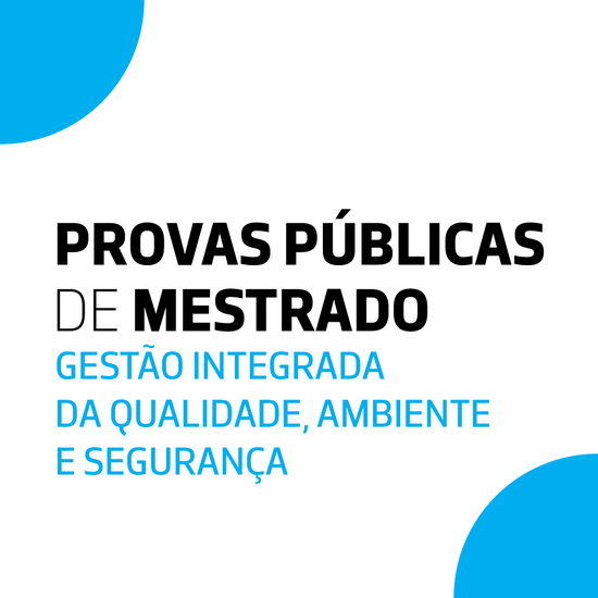 Provas Públicas de Mestrado | MGIQAS