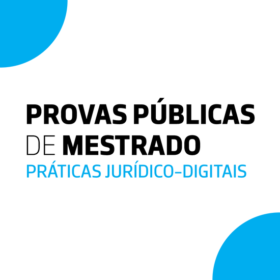 Provas Públicas de Mestrado | MPJD
