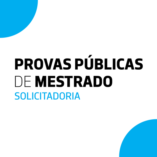Provas Públicas de Mestrado | MSOL