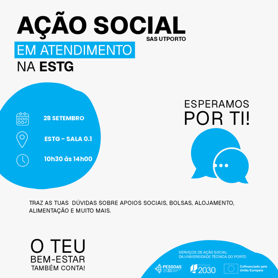 Serviços de Ação Social da UTPORTO na ESTG
